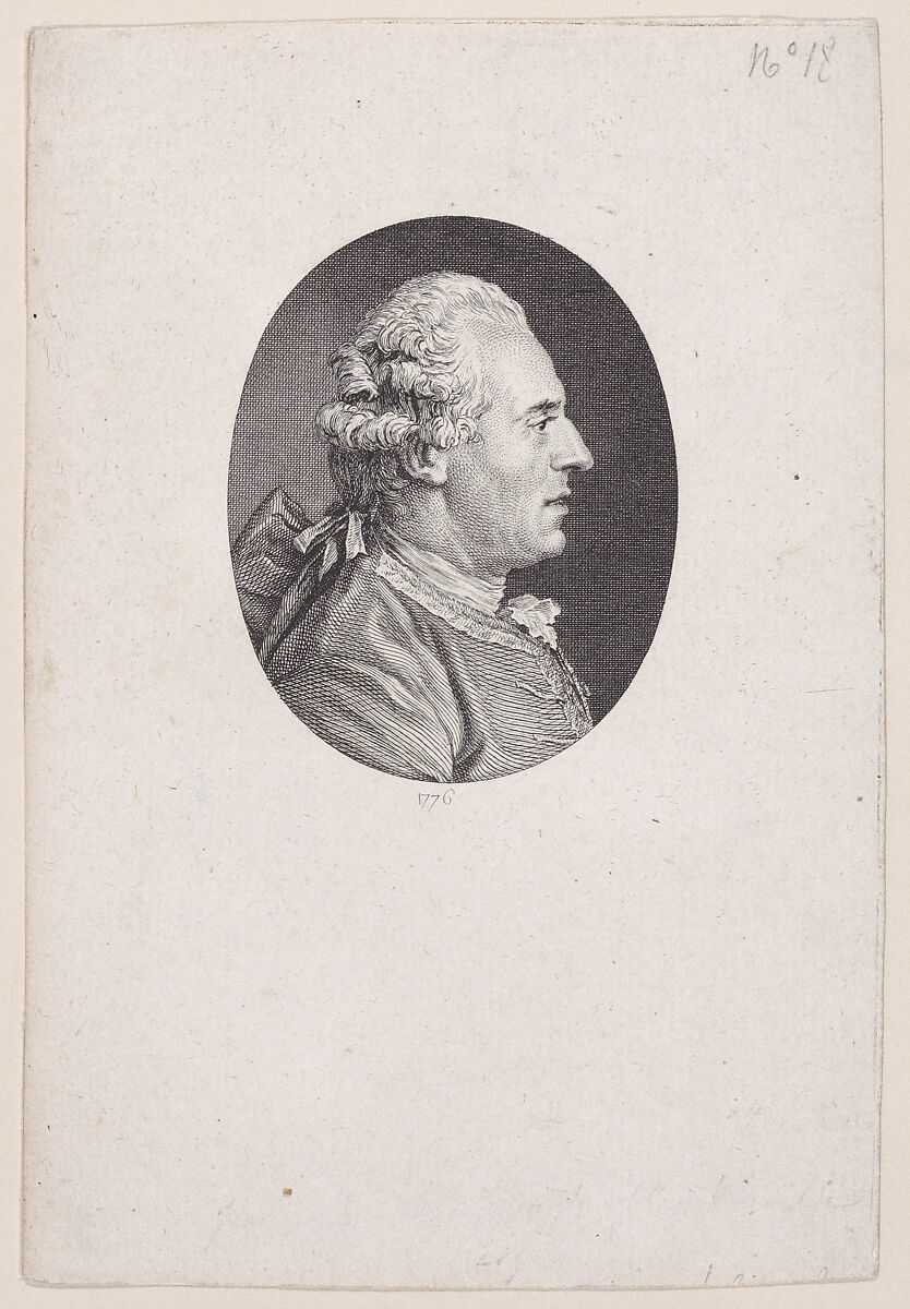 Portrait of Jean-Joseph Cassanéa de Mondonville, Jean Marie Delattre (French, Abbeville 1745–1840 Fulham, London), Engraving 