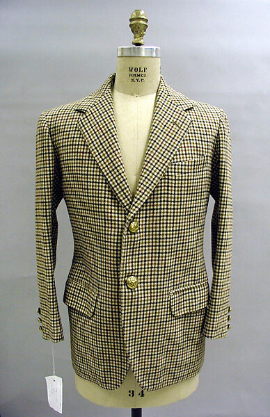 Suit, (a) F. Scholte (British), wool, brass, British