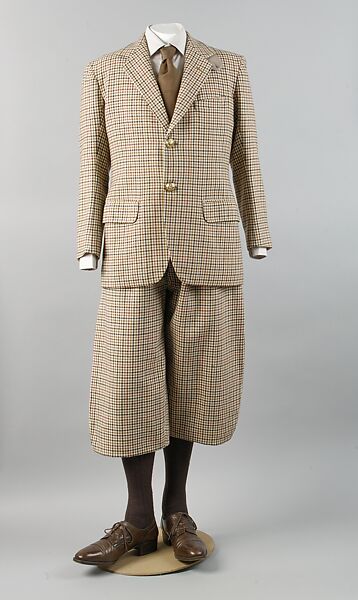 Suit, (a) F. Scholte (British), wool, brass, British 