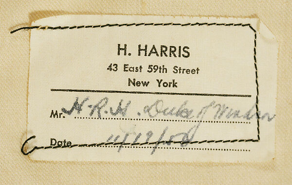 Suit, H. Harris (American), wool, American