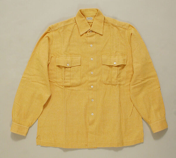 Shirt, Poirier (French), wool, French 