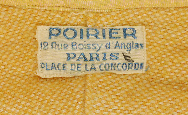 Shirt, Poirier (French), wool, French
