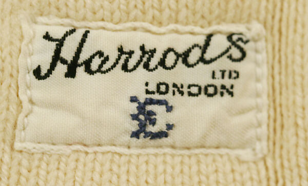 Sweater, Harrods, Ltd. (British, founded London, 1834), wool, British