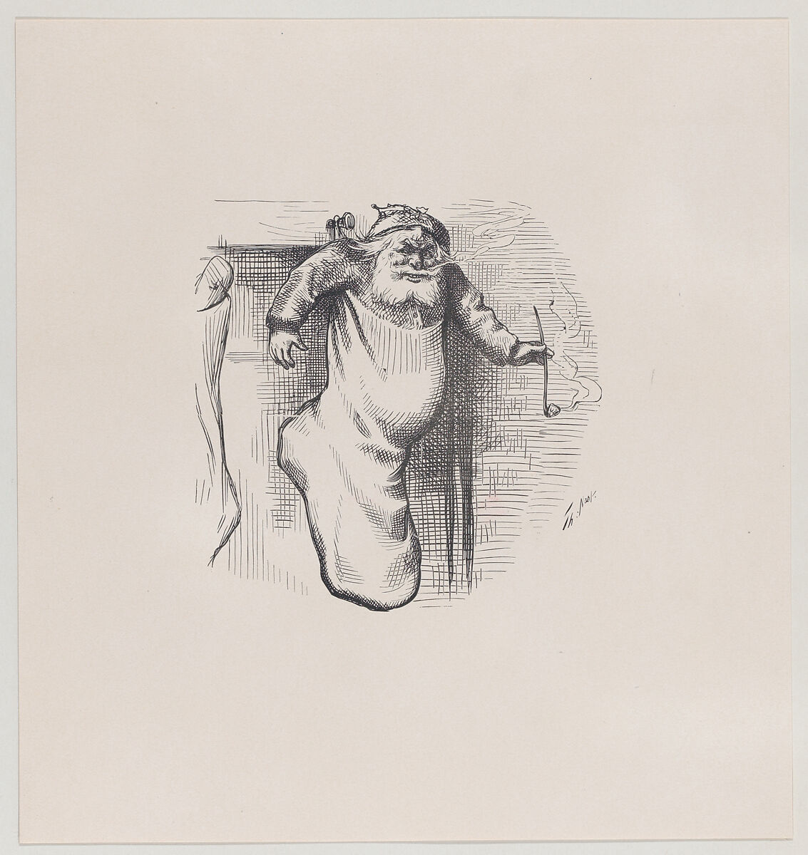 A Stocking Full (published in "Harper's Weekly," January 4, 1879), Thomas Nast (American (born Germany), Landau 1840–1902 Guayaquil), Relief print and electrotype 
