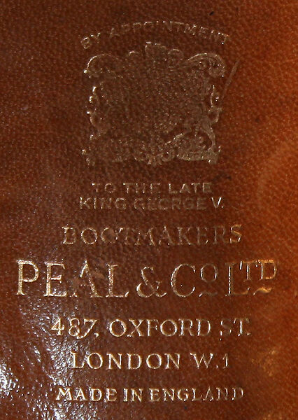 Shoes, Peal &amp; Co., Ltd. (British), leather, British
