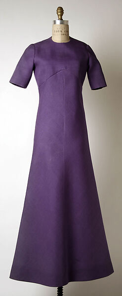 Evening dress, House of Dior (French, founded 1946), linen, polyester, French 