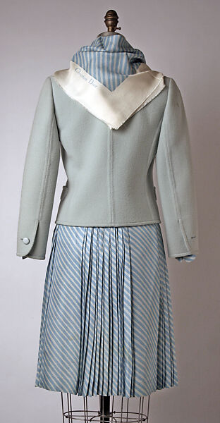 Ensemble, House of Dior (French, founded 1946), wool, silk, French