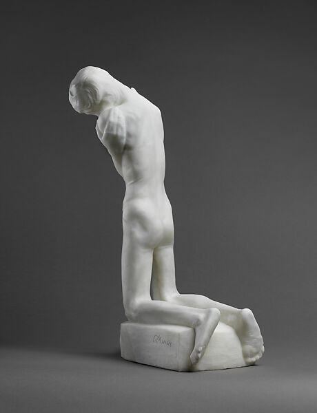 Small Kneeling Youth, George Minne (Belgian, Ghent 1866–1941 Sint-Martens-Latem, Belgium), Marble, Belgian