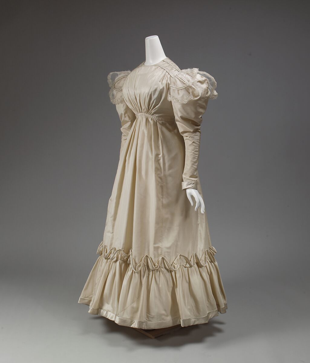 Dress, silk, British 