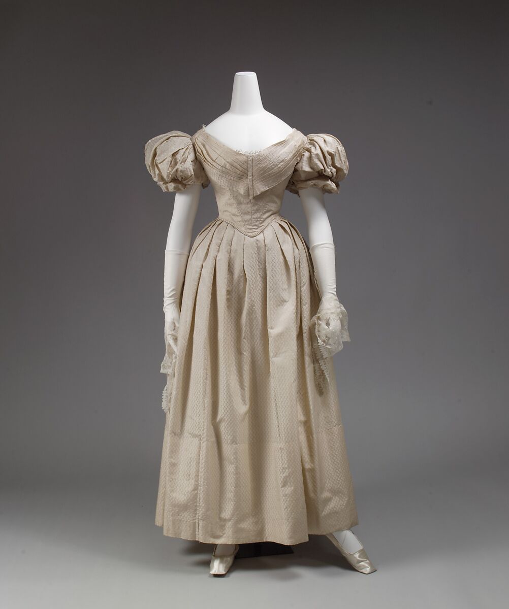 Dress, silk, British 