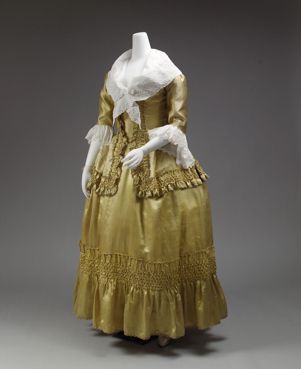 Dress, silk, French 