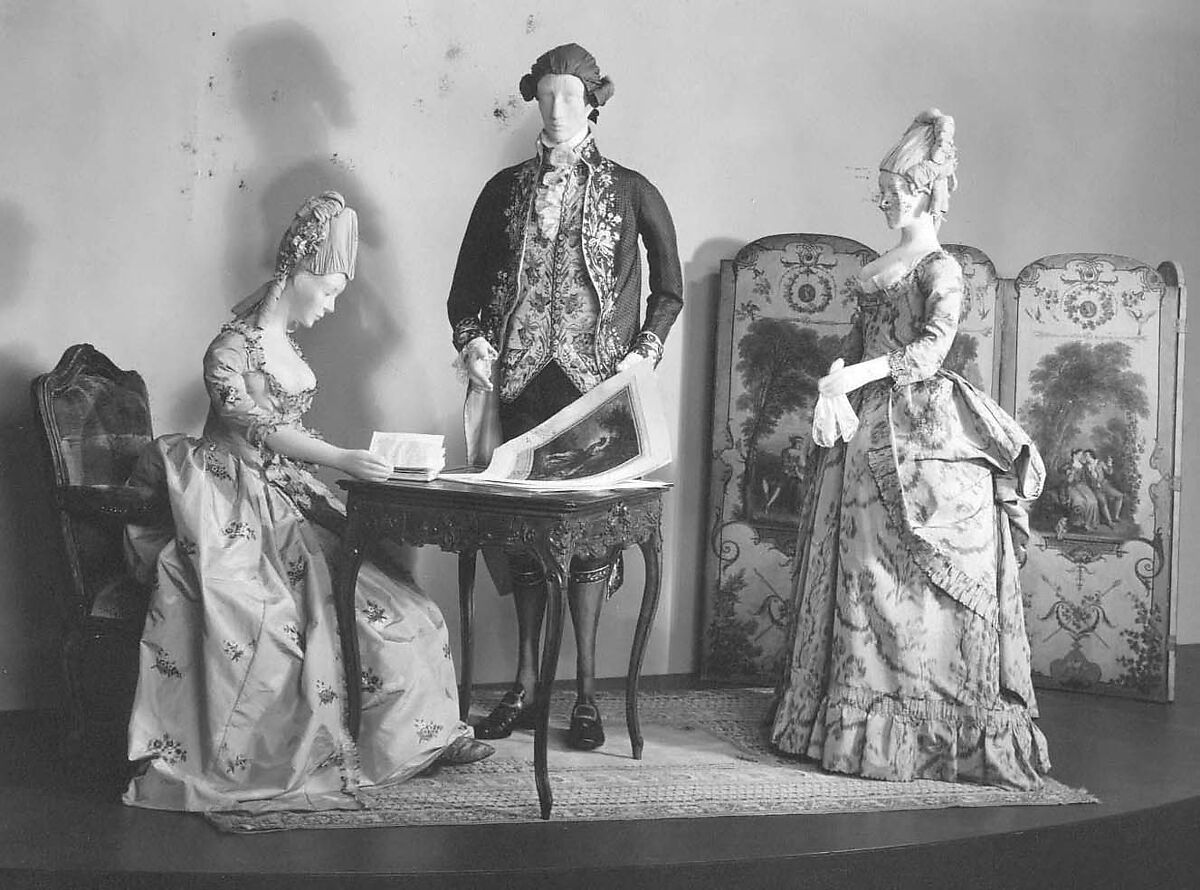 Robe à l'anglaise, silk, American or European