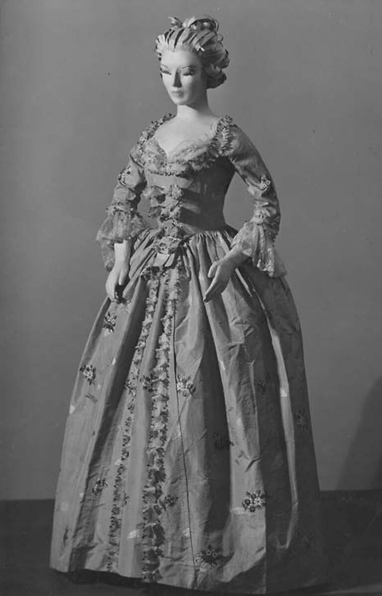 Robe à l'anglaise, silk, American or European