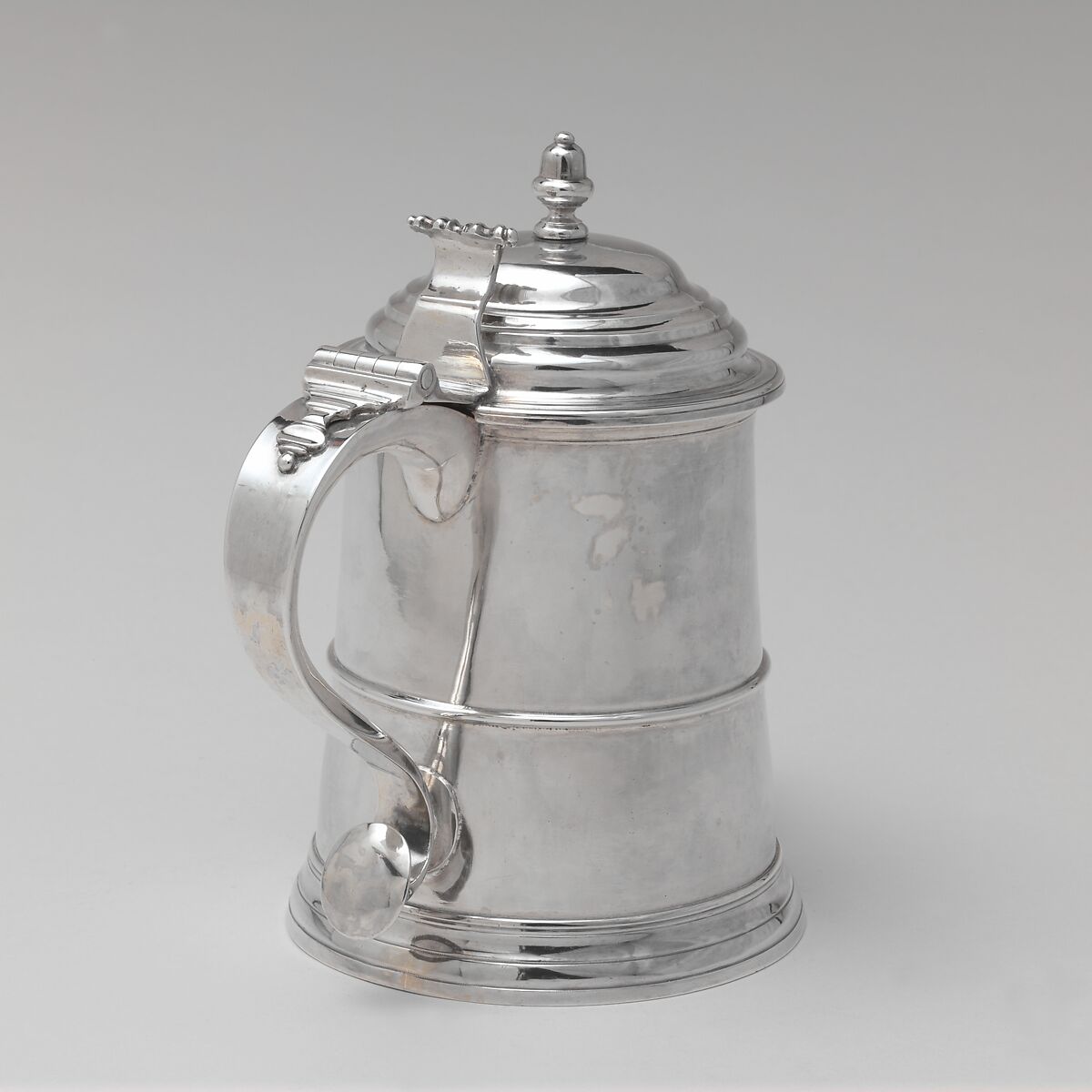 Tankard, Possibly by David Tyler (American, 1760–1804 Boston, Massachusetts), Silver, American 