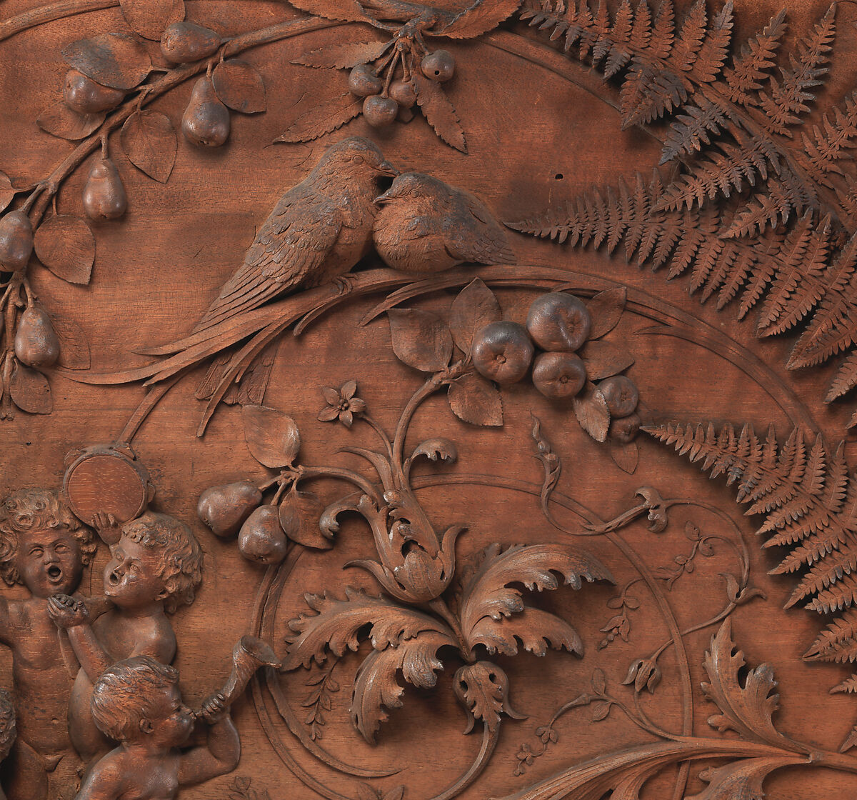 Triumph of Bacchus, Luigi Frullini (Italian, 1839–1897), Walnut, Italian, Florence