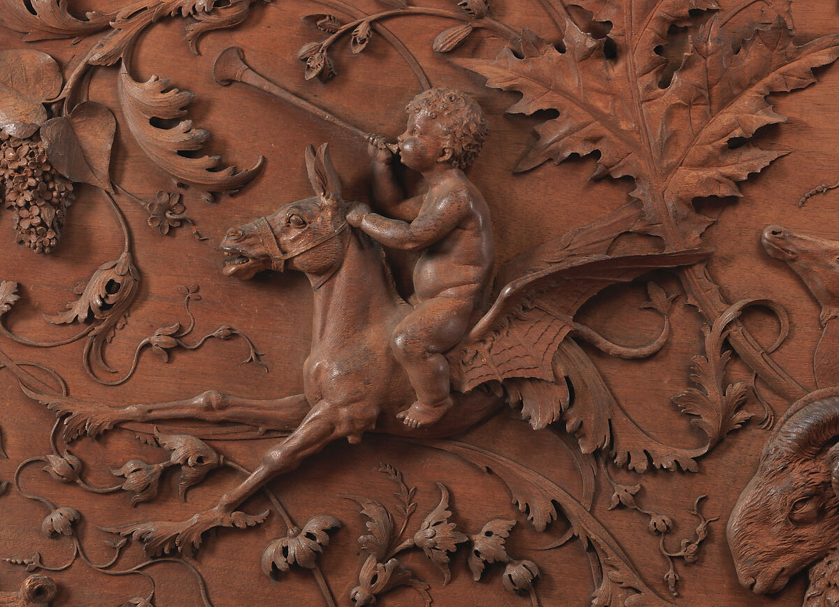 Triumph of Bacchus, Luigi Frullini (Italian, 1839–1897), Walnut, Italian, Florence