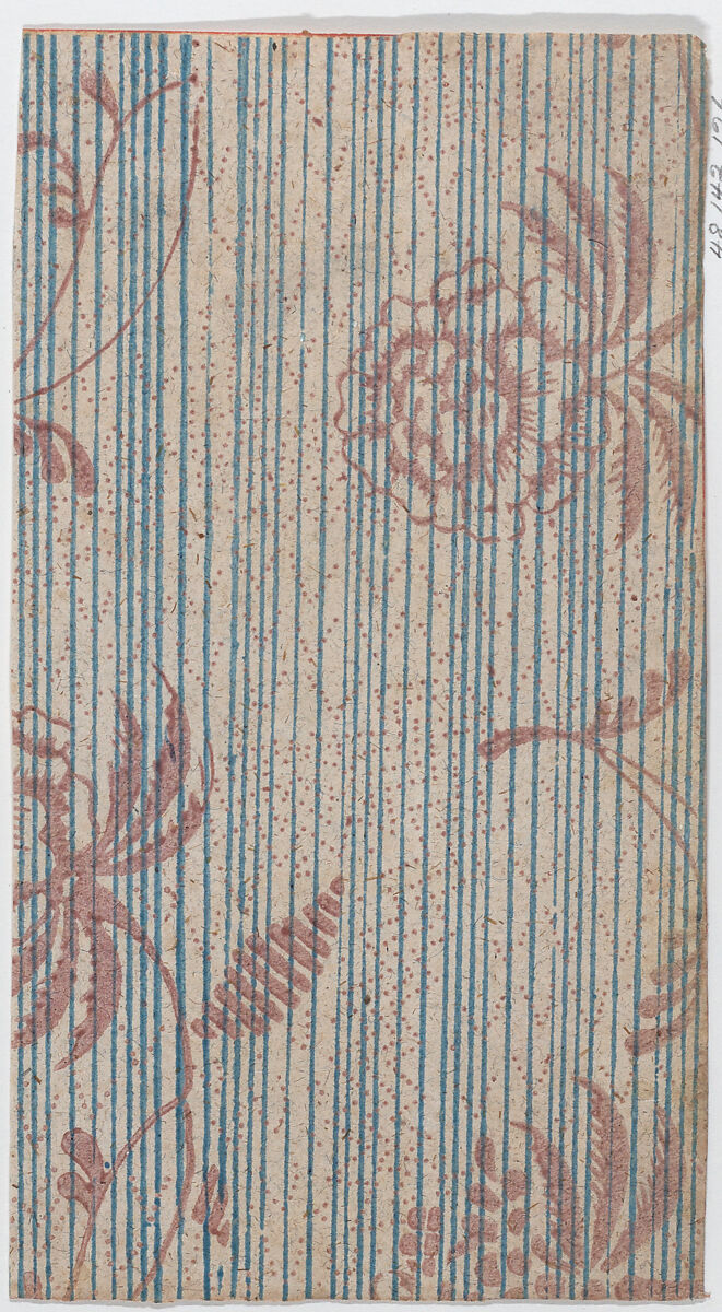 Sheet with two borders with an overall dot pattern, Anonymous  , Italian, late 18th-mid 19th century, Relief print (wood or metal) 