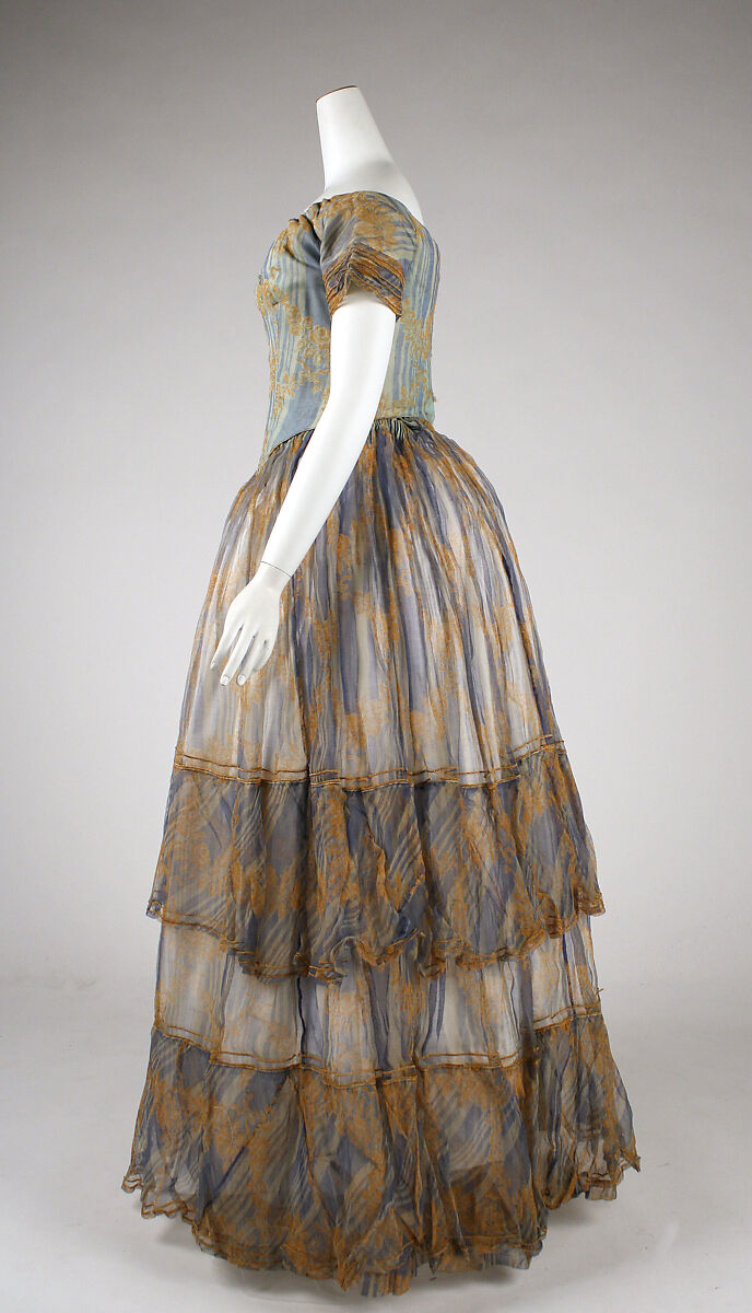 Dress, straw, American or European