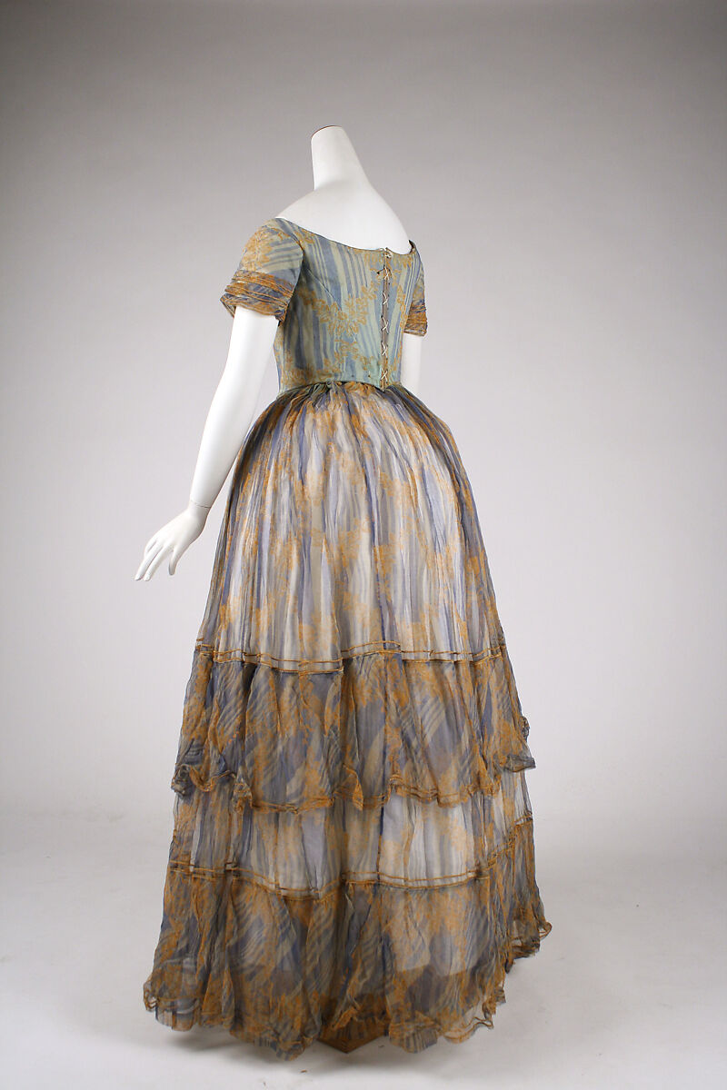 Dress, straw, American or European