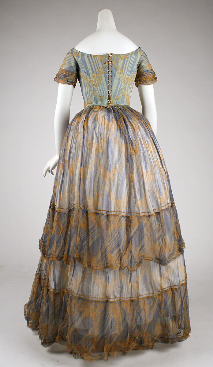 Dress, straw, American or European