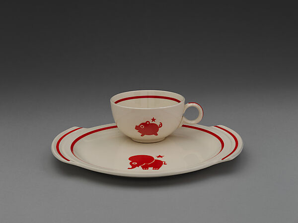 "Animal Kingdom" coffee cup, Designed by Viktor Schreckengost (American, Sebring, Ohio 1906–2008 Cleveland, Ohio), Earthenware, American