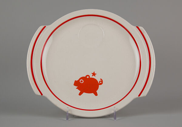 "Animal Kingdom" cake plate, Viktor Schreckengost (American, Sebring, Ohio 1906–2008 Cleveland, Ohio), Earthenware, American 