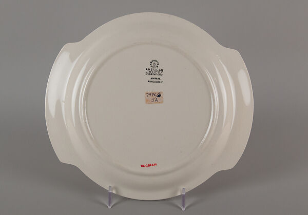 "Animal Kingdom" cake plate, Viktor Schreckengost (American, Sebring, Ohio 1906–2008 Cleveland, Ohio), Earthenware, American