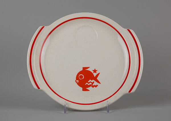 "Animal Kingdom" cake plate, Designed by Viktor Schreckengost (American, Sebring, Ohio 1906–2008 Cleveland, Ohio), Earthenware, American 