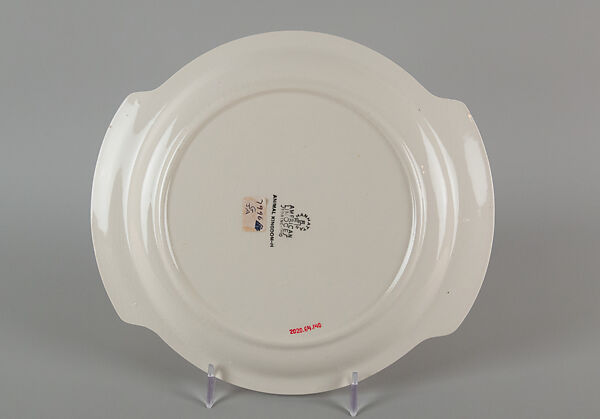 "Animal Kingdom" cake plate, Viktor Schreckengost (American, Sebring, Ohio 1906–2008 Cleveland, Ohio), Earthenware, American