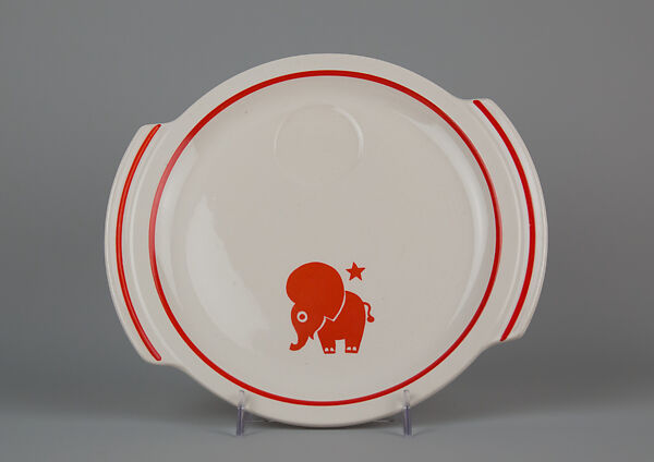 "Animal Kingdom" cake plate, Viktor Schreckengost (American, Sebring, Ohio 1906–2008 Cleveland, Ohio), Earthenware, American 