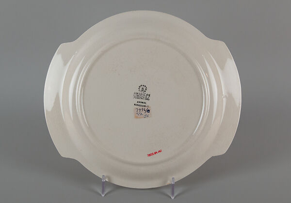 "Animal Kingdom" cake plate, Designed by Viktor Schreckengost (American, Sebring, Ohio 1906–2008 Cleveland, Ohio), Earthenware, American
