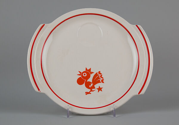 "Animal Kingdom" cake plate, Designed by Viktor Schreckengost (American, Sebring, Ohio 1906–2008 Cleveland, Ohio), Earthenware, American 