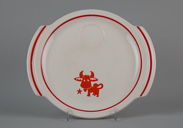 "Animal Kingdom" cake plate, Viktor Schreckengost (American, Sebring, Ohio 1906–2008 Cleveland, Ohio), Earthenware, American 