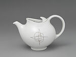 Hall craft "Fantasy" teapot, Eva Zeisel (American (born Hungary), Budapest 1906–2011 New York City, New York), Earthenware, American 