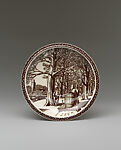 Maple Syrup Gathering cup and saucer, Designed by Rockwell Kent (American, Tarrytown, New York 1882–1971 Plattsburgh, New York), Earthenware, American