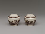 Salt and pepper shakers, Designed by Rockwell Kent (American, Tarrytown, New York 1882–1971 Plattsburgh, New York), Earthenware, American