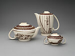 Our America sugar bowl, Designed by Rockwell Kent (American, Tarrytown, New York 1882–1971 Plattsburgh, New York), Earthenware, American