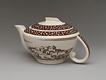 Teapot with Southwestern Pueblo, Designed by Rockwell Kent (American, Tarrytown, New York 1882–1971 Plattsburgh, New York), Earthenware, American
