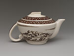Teapot with Southwestern Pueblo, Designed by Rockwell Kent (American, Tarrytown, New York 1882–1971 Plattsburgh, New York), Earthenware, American