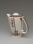 Our America with Bridge Building,  Coffee pot, Designed by Rockwell Kent (American, Tarrytown, New York 1882–1971 Plattsburgh, New York), Earthenware, American