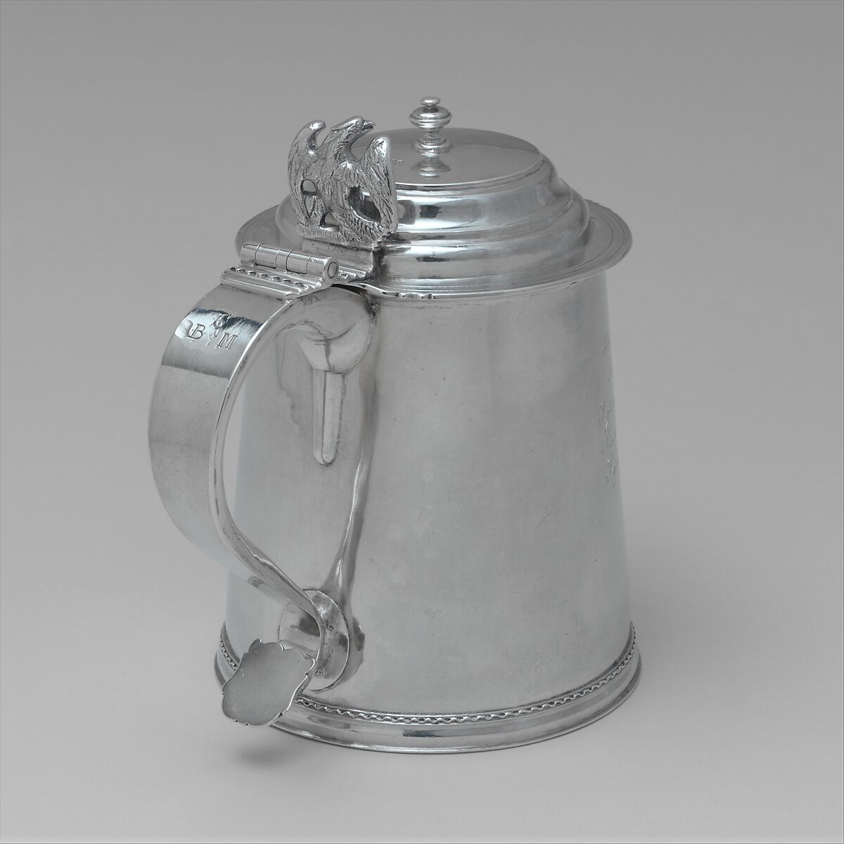 Tankard, Samuel Vernon (1683–1737), Silver, American 