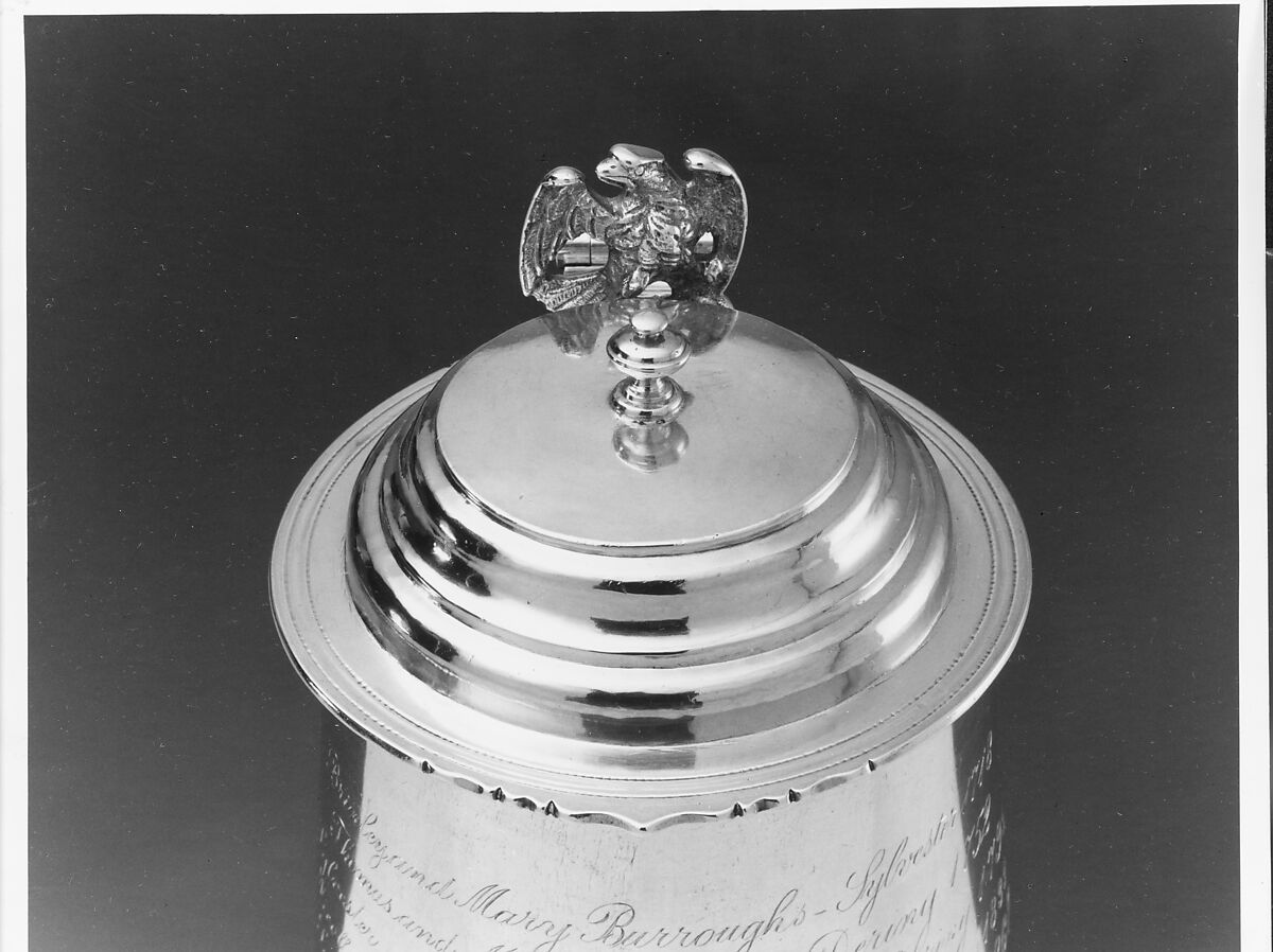 Tankard, Samuel Vernon (1683–1737), Silver, American