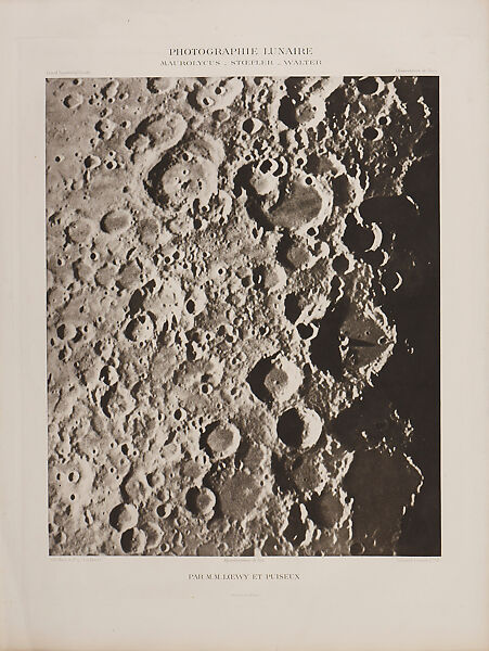 Photographic Atlas of the Moon, Published by the Paris Observatory (Atlas Photographique de la lune, publié par l'Observatoire de Paris), Maurice Loewy (French (born Austria), Vienna 1833–1907 Paris), Photogravure 
