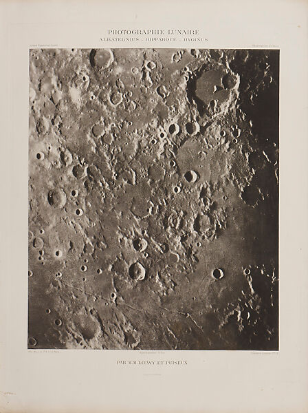 Photographic Atlas of the Moon, Published by the Paris Observatory (Atlas Photographique de la lune, publié par l'Observatoire de Paris), Maurice Loewy (French (born Austria), Vienna 1833–1907 Paris), Photogravure 