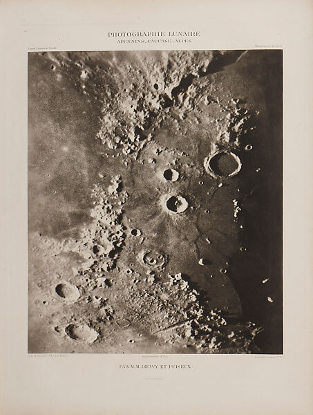 Photographic Atlas of the Moon, Published by the Paris Observatory (Atlas Photographique de la lune, publié par l'Observatoire de Paris), Maurice Loewy (French (born Austria), Vienna 1833–1907 Paris), Photogravure 