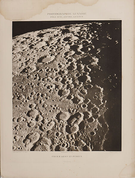 Photographic Atlas of the Moon, Published by the Paris Observatory (Atlas Photographique de la lune, publié par l'Observatoire de Paris), Maurice Loewy (French (born Austria), Vienna 1833–1907 Paris), Photogravure 