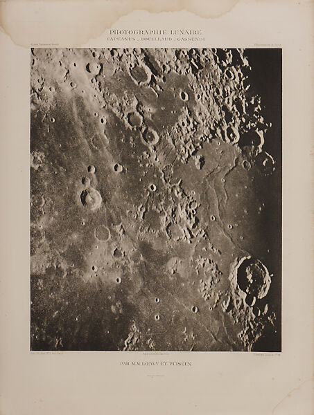 Photographic Atlas of the Moon, Published by the Paris Observatory (Atlas Photographique de la lune, publié par l'Observatoire de Paris), Maurice Loewy (French (born Austria), Vienna 1833–1907 Paris), Photogravure 