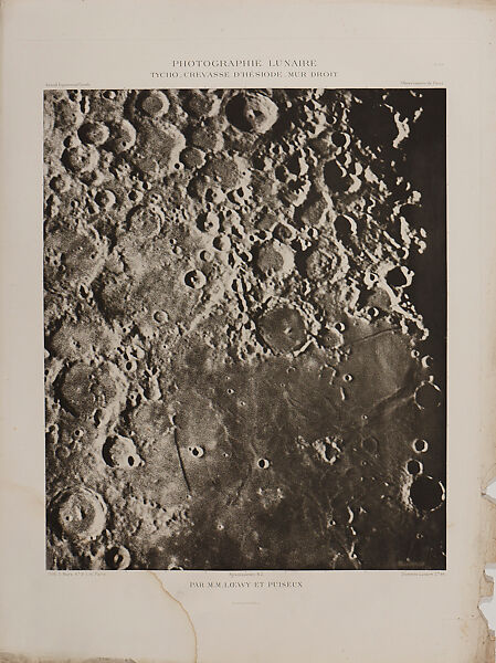 Photographic Atlas of the Moon, Published by the Paris Observatory (Atlas Photographique de la lune, publié par l'Observatoire de Paris), Maurice Loewy (French (born Austria), Vienna 1833–1907 Paris), Photogravure 