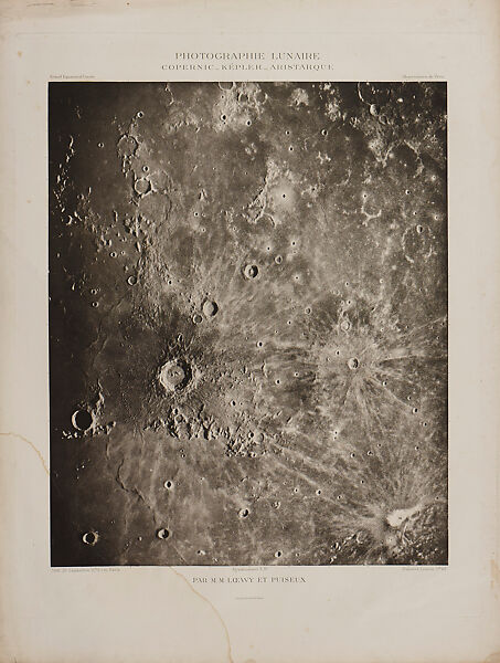 Photographic Atlas of the Moon, Published by the Paris Observatory (Atlas Photographique de la lune, publié par l'Observatoire de Paris), Maurice Loewy (French (born Austria), Vienna 1833–1907 Paris), Photogravure 