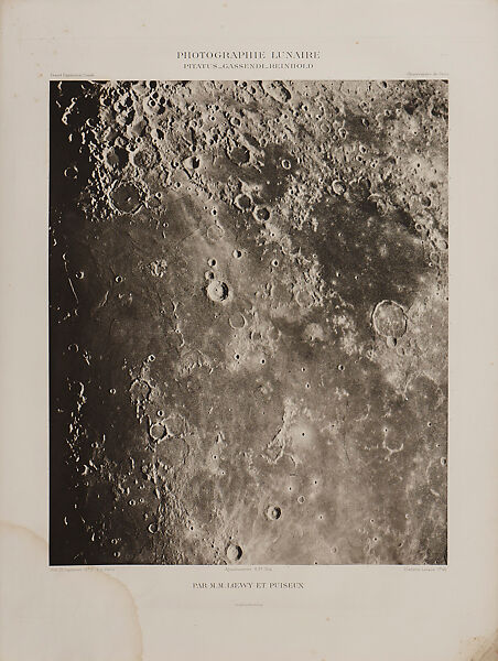 Photographic Atlas of the Moon, Published by the Paris Observatory (Atlas Photographique de la lune, publié par l'Observatoire de Paris), Maurice Loewy (French (born Austria), Vienna 1833–1907 Paris), Photogravure 